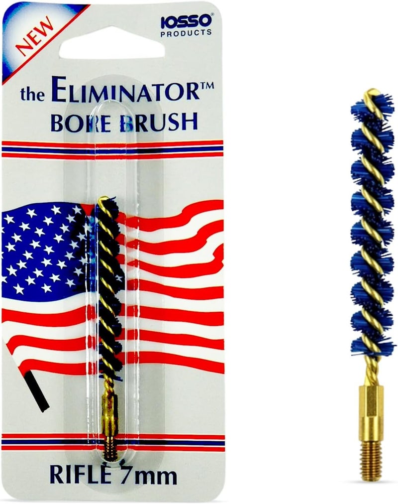 Iosso 19009 Premium Bore Brush – 7mm / .286 Caliber Cobalt Blue Synthetic Fiber – Durable, Long-Lasting Tool for Gun Maintenance – Made in USA Bore Cleaning Brush - Image 1